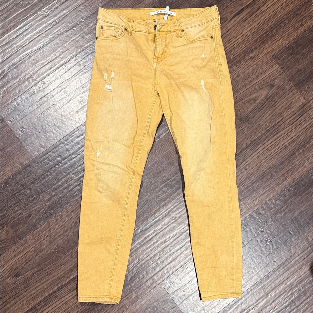 Celebrity Pink Mustard Skinny Jeans